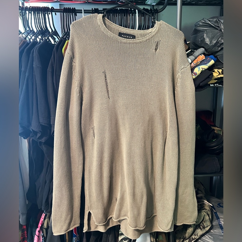 Mens pacsun distressed cardigan